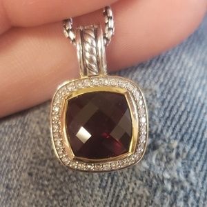 Sterling and 18kt David Yurman pendant